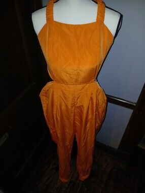 ALL ITEMS must go! PICK 5 for $20 Orange Halter Jumpsuit Women Pant Jumpsuit